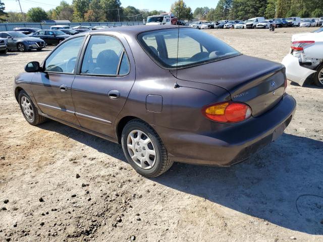 KMHJF25FXXU837381 - 1999 HYUNDAI ELANTRA BASE BURGUNDY photo 2