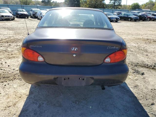 KMHJF25FXXU837381 - 1999 HYUNDAI ELANTRA BASE BURGUNDY photo 6