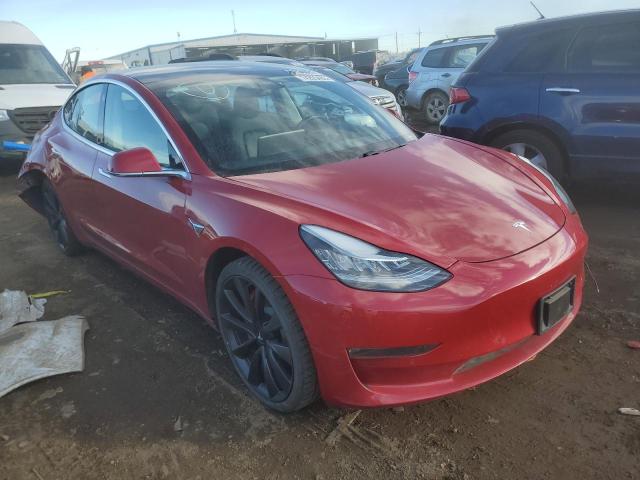 5YJ3E1EC5LF641111 - 2020 TESLA MODEL 3 RED photo 4