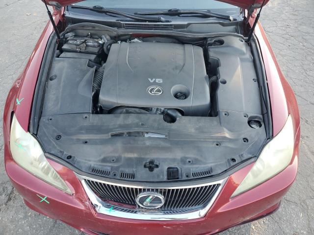 JTHBK262982076239 - 2008 LEXUS IS 250 RED photo 11