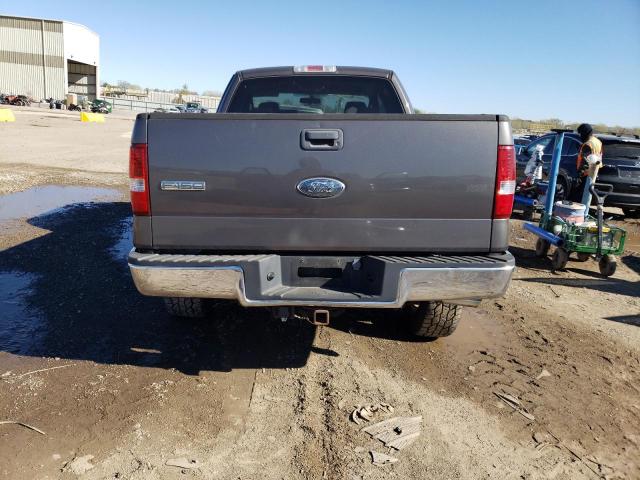 1FTPX14V36KD07939 - 2006 FORD F150 GRAY photo 6