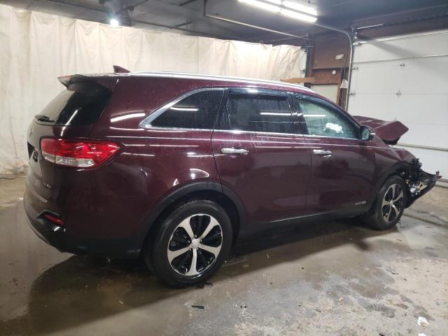 5XYPHDA50HG323608 - 2017 KIA SORENTO EX BURGUNDY photo 3