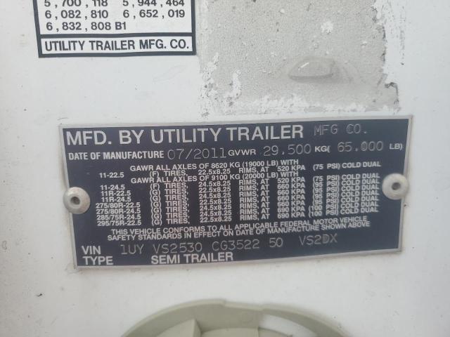 1UYVS2530CG352250 - 2012 UTILITY TRAILER WHITE photo 10