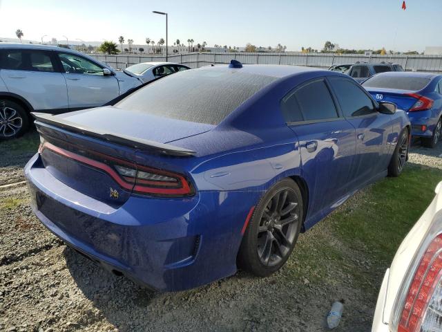 2C3CDXGJ2LH111579 - 2020 DODGE CHARGER SCAT PACK BLUE photo 3