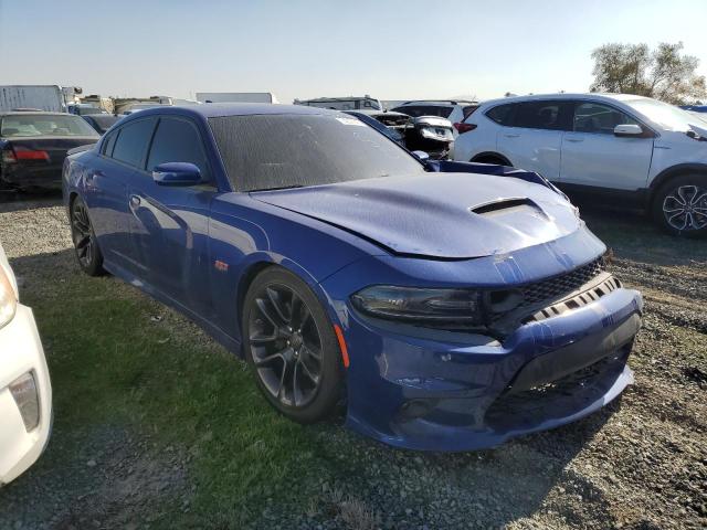 2C3CDXGJ2LH111579 - 2020 DODGE CHARGER SCAT PACK BLUE photo 4