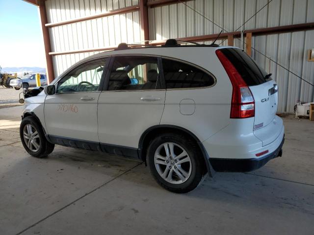 5J6RE4H75AL048637 - 2010 HONDA CR-V EXL WHITE photo 2