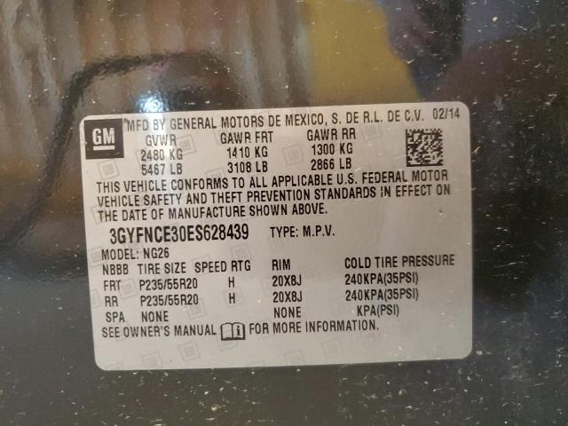 3GYFNCE30ES628439 - 2014 CADILLAC SRX PERFORMANCE COLLECTION Графитовый фото 14