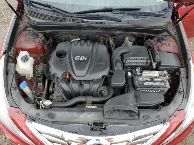 5NPEB4AC8DH553097 - 2013 HYUNDAI SONATA GLS RED photo 11