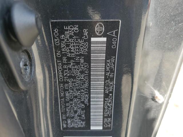 JTKDE177860116737 - 2006 TOYOTA SCION TC 灰色 照片 12