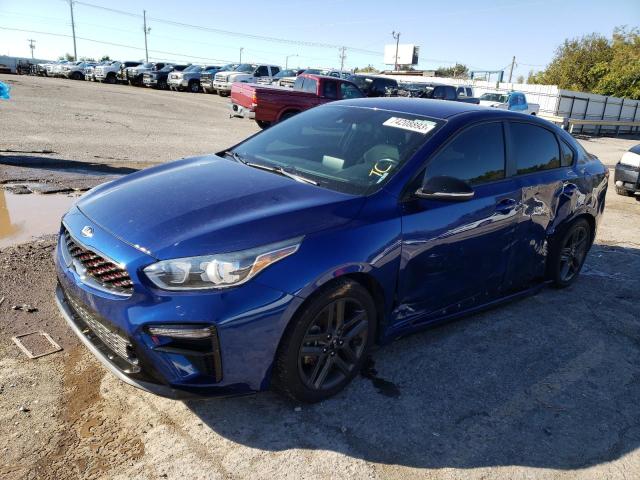 3KPF34AD3LE186199 - 2020 KIA FORTE GT LINE BLUE photo 1