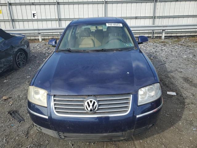 WVWPD63B44P331292 - 2004 VOLKSWAGEN PASSAT GLS BLUE photo 5