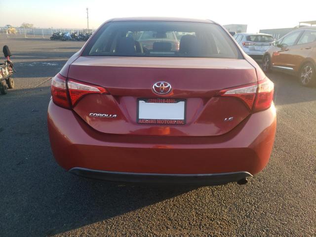 5YFBURHE1HP703223 - 2017 TOYOTA COROLLA L RED photo 6