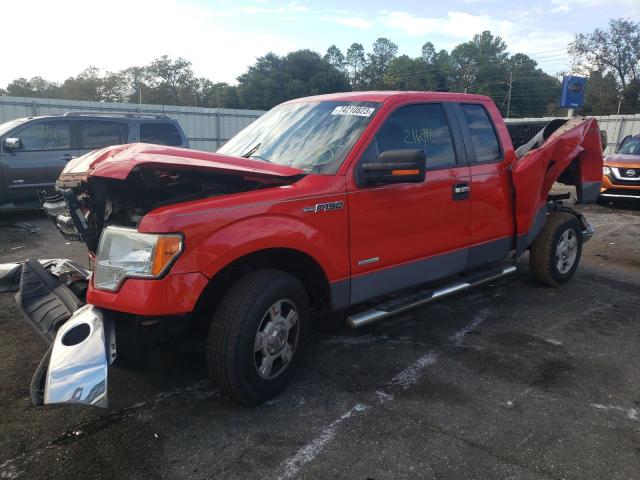 1FTFX1CTXDFB76767 - 2013 FORD F150 SUPER CAB RED photo 1