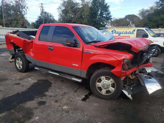 1FTFX1CTXDFB76767 - 2013 FORD F150 SUPER CAB RED photo 4