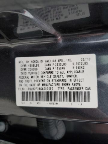 19UUB2F36GA007050 - 2016 ACURA TLX GRAY photo 12