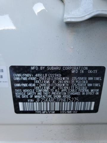 JF2SKARC7PH475275 - 2023 SUBARU FORESTER TOURING 白色 照片 13