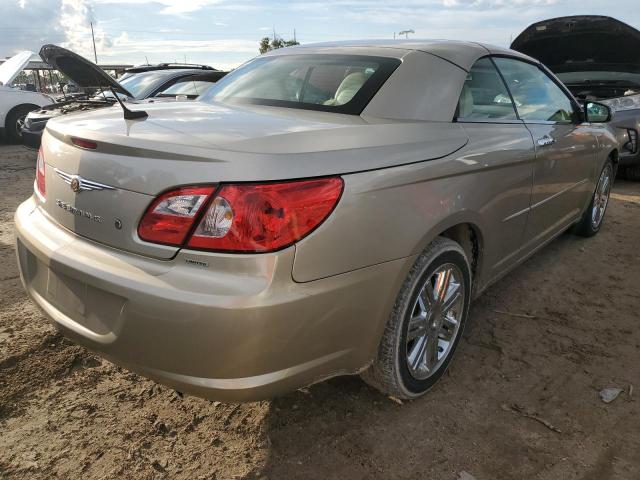 1C3LC65M38N125046 - 2008 CHRYSLER SEBRING LIMITED GOLD photo 3