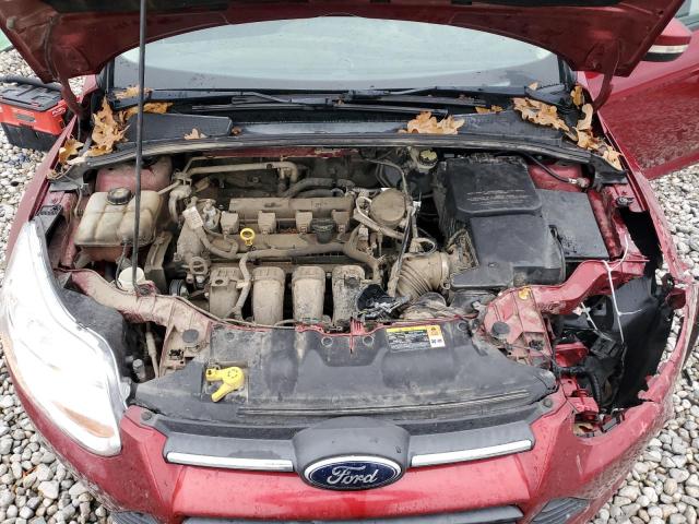 1FADP3F25EL211990 - 2014 FORD FOCUS SE RED photo 11