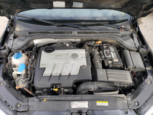 3VWLL7AJ6EM291822 - 2014 VOLKSWAGEN JETTA TDI BLACK photo 11