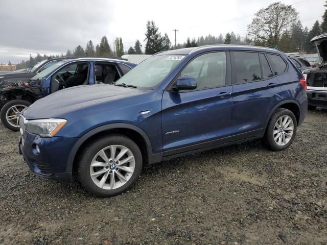 5UXWY3C5XF0E96592 - 2015 BMW X3 XDRIVE28D BLUE photo 1