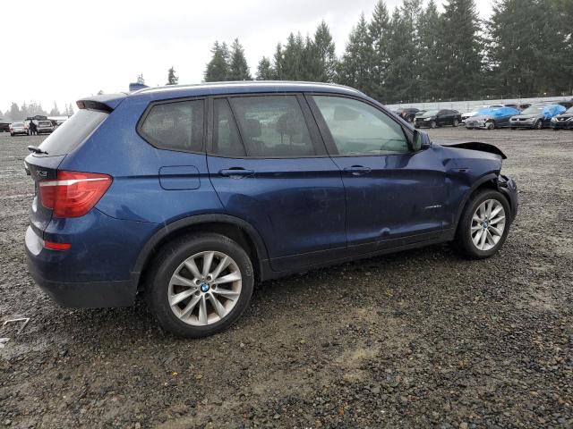 5UXWY3C5XF0E96592 - 2015 BMW X3 XDRIVE28D BLUE photo 3