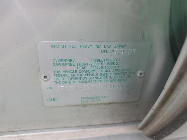 JF1SG65675H721340 - 2005 SUBARU FORESTER 2.5XS ბეჟი ფოტო 12