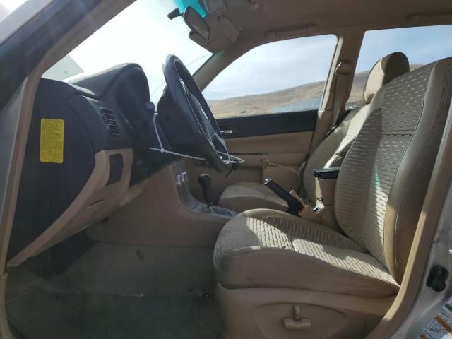 JF1SG65675H721340 - 2005 SUBARU FORESTER 2.5XS ბეჟი ფოტო 7