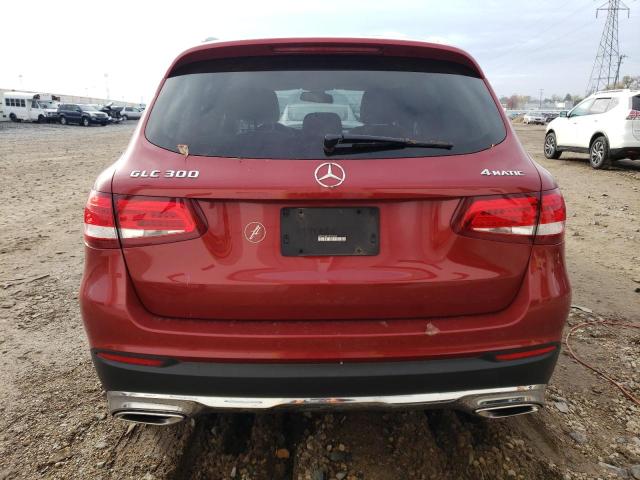 WDC0G4KB1GF053843 - 2016 MERCEDES-BENZ GLC 300 4MATIC RED photo 6