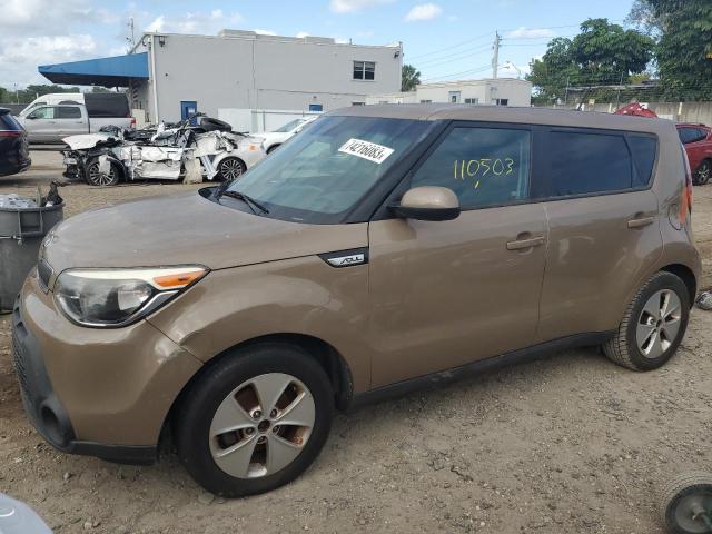 KNDJN2A20F7201527 - 2015 KIA SOUL BROWN photo 1