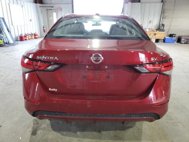 3N1AB8CVXNY219701 - 2022 NISSAN SENTRA SV BURGUNDY photo 6