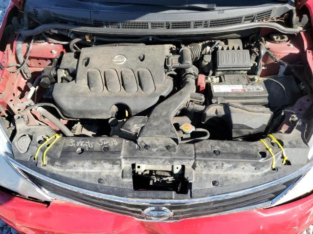 3N1BC1CP6AL367331 - 2010 NISSAN VERSA S RED photo 11