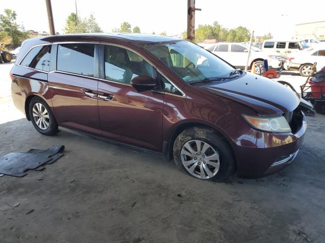 5FNRL5H60EB109636 - 2014 HONDA ODYSSEY EXL BURGUNDY photo 4