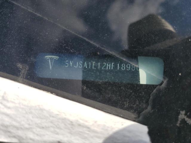 5YJSA1E12HF189809 - 2017 TESLA MODEL S Negro foto 12