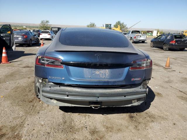 5YJSA1E48GF161554 - 2016 TESLA MODEL S BLUE photo 6