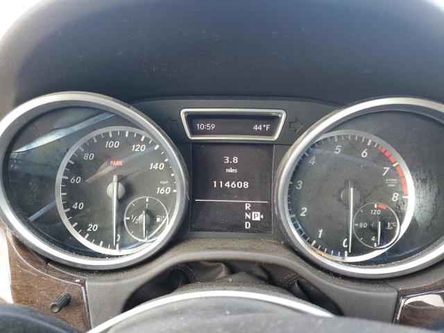 4JGDA5HB6CA062899 - 2012 MERCEDES-BENZ ML 350 4MATIC BLACK photo 9