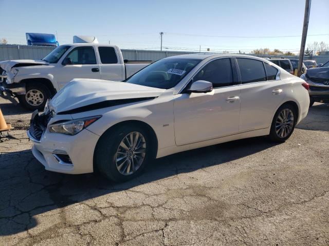 JN1EV7AR5KM551536 - 2019 INFINITI Q50 LUXE WHITE photo 1