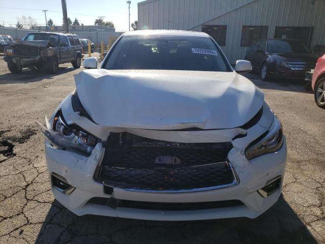 JN1EV7AR5KM551536 - 2019 INFINITI Q50 LUXE WHITE photo 5