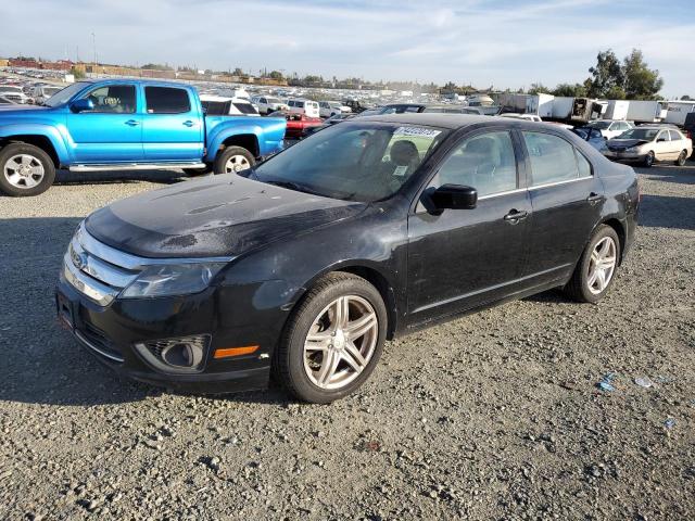 3FAHP0HG3CR144927 - 2012 FORD FUSION SE BLACK photo 1