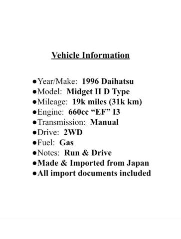 K100P003694 - 1996 DAIHATSU ALL MODELS TEAL photo 9