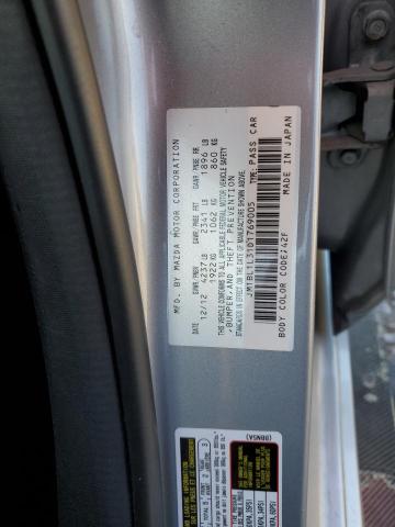 JM1BL1L31D1769005 - 2013 MAZDA SPEED 3 SILVER photo 12