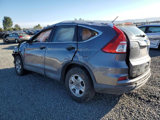 2HKRM4H38FH607566 - 2015 HONDA CR-V LX GRAY photo 2