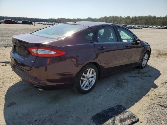 3FA6P0H71DR152937 - 2013 FORD FUSION SE BURGUNDY photo 3