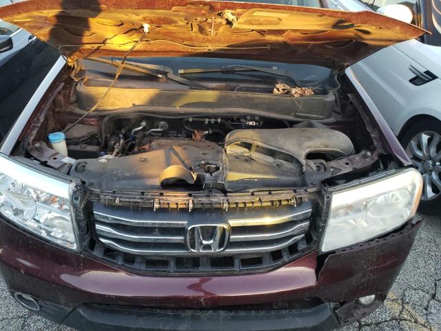 5FNYF4H62CB051183 - 2012 HONDA PILOT EXL BURGUNDY photo 12