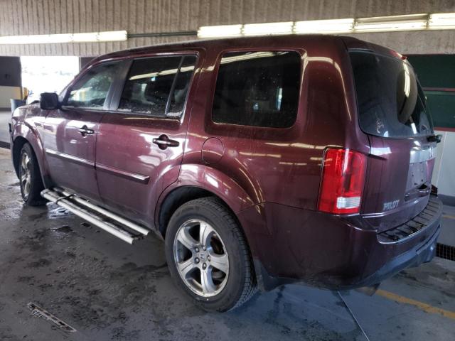 5FNYF4H62CB051183 - 2012 HONDA PILOT EXL BURGUNDY photo 2