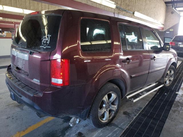 5FNYF4H62CB051183 - 2012 HONDA PILOT EXL BURGUNDY photo 3