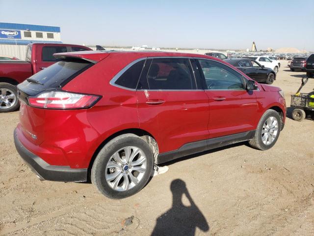 2FMPK4K94LBB15873 - 2020 FORD EDGE TITANIUM RED photo 3