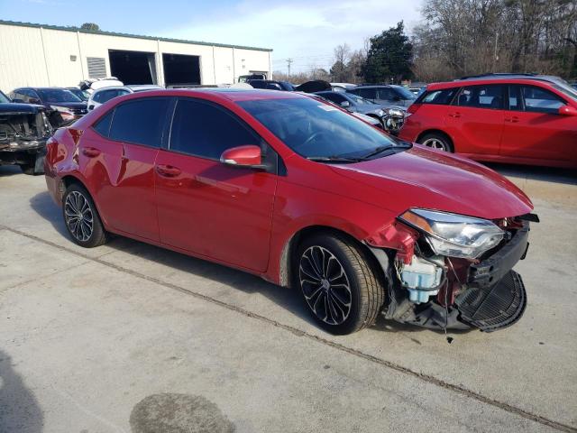 2T1BURHE9EC072328 - 2014 TOYOTA COROLLA L RED photo 4