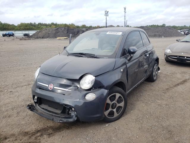 3C3CFFGE3GT144613 - 2016 FIAT 500 ELECTRIC GRAY photo 2