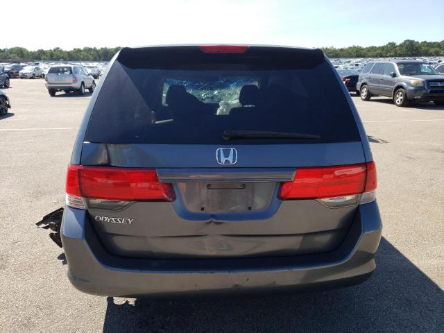 5FNRL3H25AB062714 - 2010 HONDA ODYSSEY LX GRAY photo 6