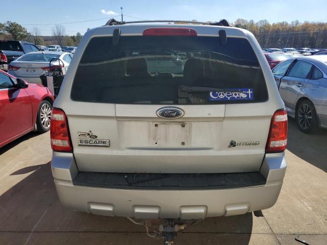 1FMCU49389KC11949 - 2009 FORD ESCAPE HYBRID SILVER photo 6